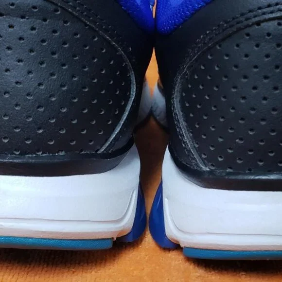 WOMENS NIKE DART XII 12 BLACK & BLUE SNEAKERS SIZE 9 - Picture 5 of 8